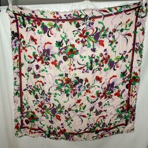 Kate Spade Multicolor Floral Scarf